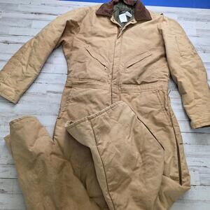Vintage Walls Zero Zone Insulated Coveralls Men's LG/XL Chest 48" Brown